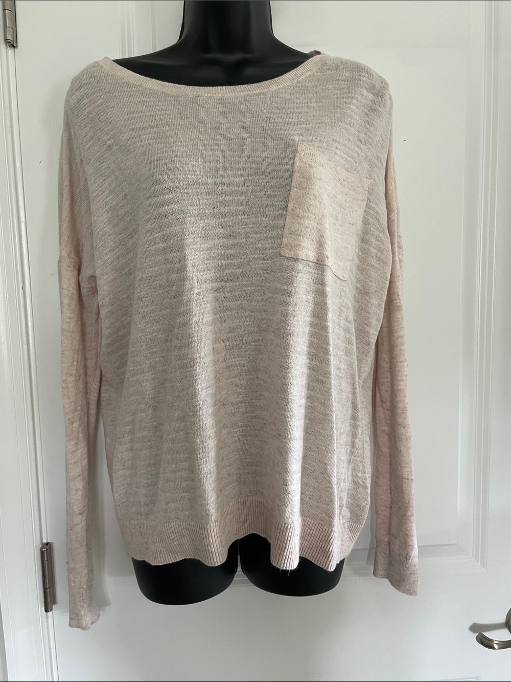 Loft Pink Women's Lightweight Pocket Pullover Sweater